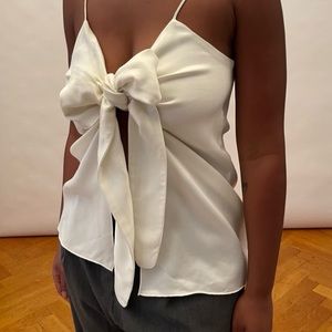 Djerf Avenue Tie Tank Top Cloud